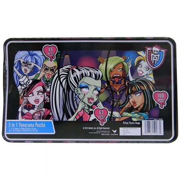 Monster High Panorama Puzzle in a Tin, 211 Pieces Total