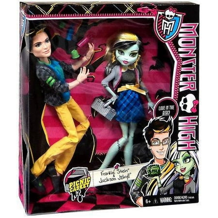 product image of Monster High Picnic Casket Frankie Stein & Jackson Jekyll Doll 2-Pack