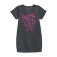 thumbnail image 1 of Monster High - Pink Draculaura - Toddler & Youth Girls Fleece Dress, 1 of 4