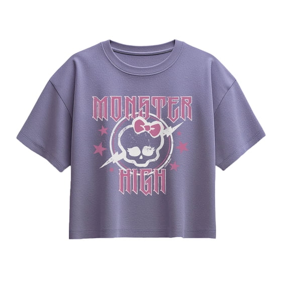 Monster High - Pink Skull - Youth Girls Boxy T-Shirt