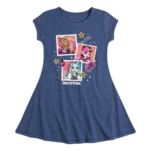 Monster High - Polaroid Pictures - Toddler & Youth Girls Fit & Flare Dress