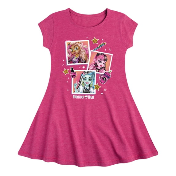 Monster High - Polaroid Pictures - Toddler & Youth Girls Fit & Flare Dress