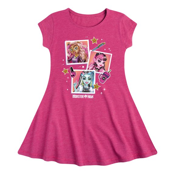 Monster High - Polaroid Pictures - Toddler & Youth Girls Fit & Flare Dress
