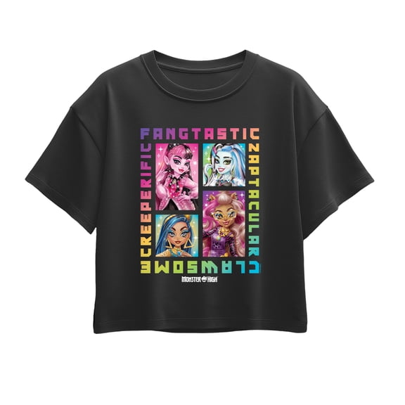 Monster High - Rainbow Grid - Youth Girls Boxy T-Shirt