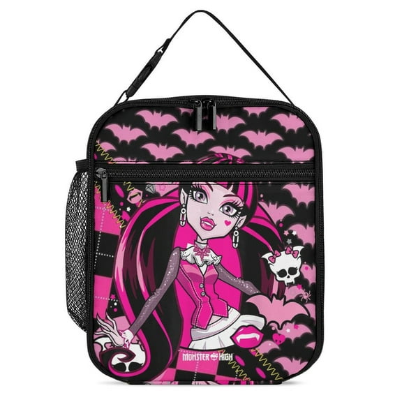 Monster High Reusable Lunch Box Portable Lunch Bag for Women Men Teen Work Office With Lunch Storage Bag