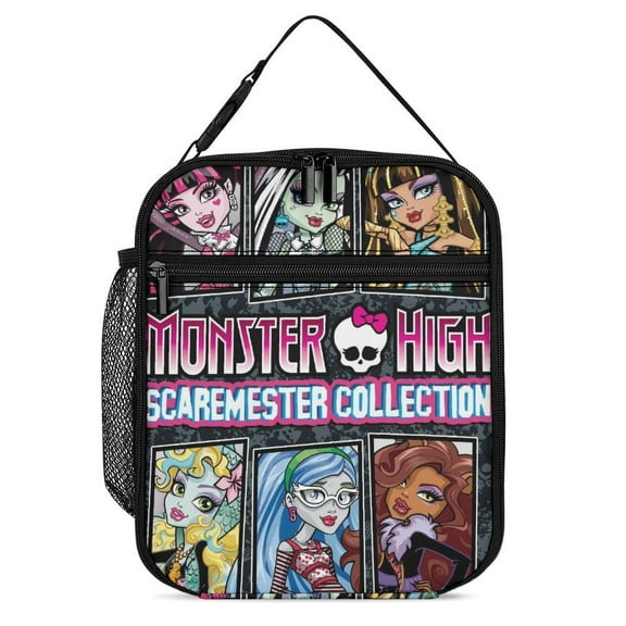 Monster High Reusable Lunch Box Portable Lunch Bag for Women Men Teen Work Office With Lunch Storage Bag