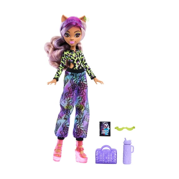 Monster High Scare-adise Island Clawdeen Wolf Fashion Doll with Swimsuit & Accessories