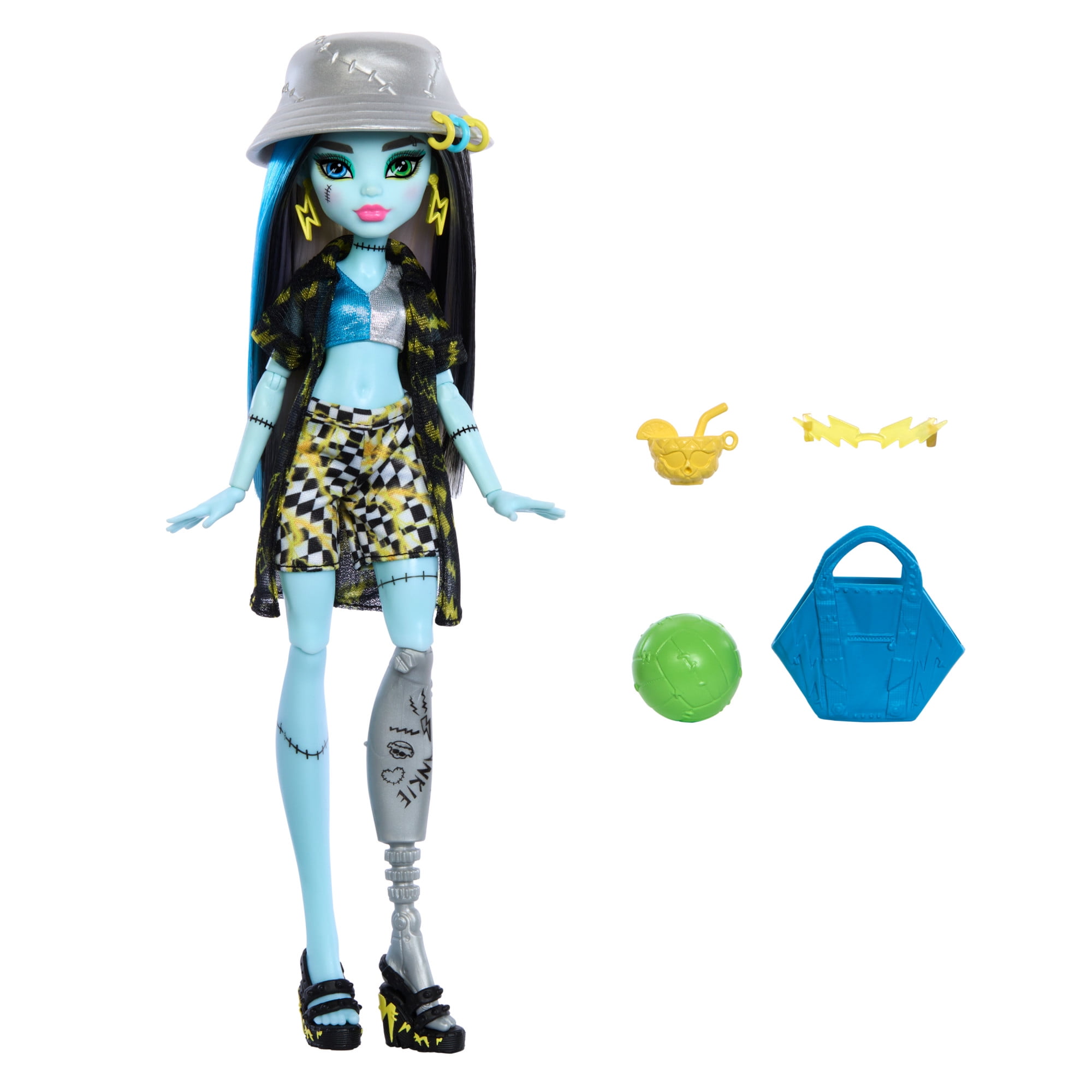 Monster High Scare-adise Island Frankie Stein Fashion Doll with Swimsuit & Accessories