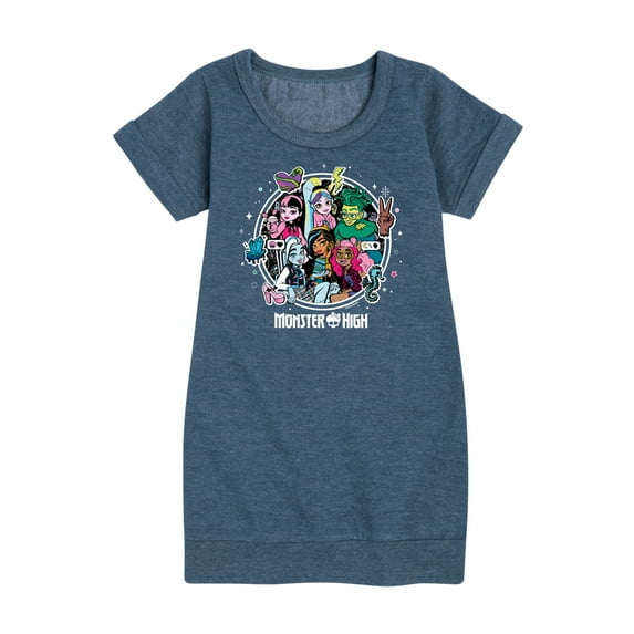 Monster High - School Students - Toddler & Youth Girls Fleece Dress
