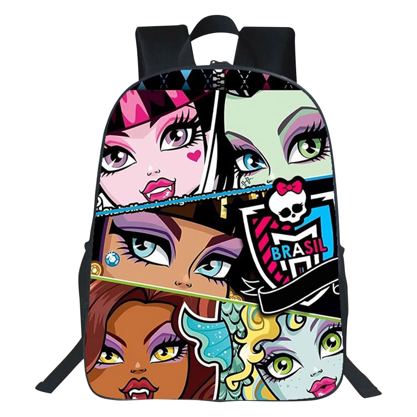 School Rucksack with Wheels Monster High Best boos Lilac 33 X 45 X 22 cm