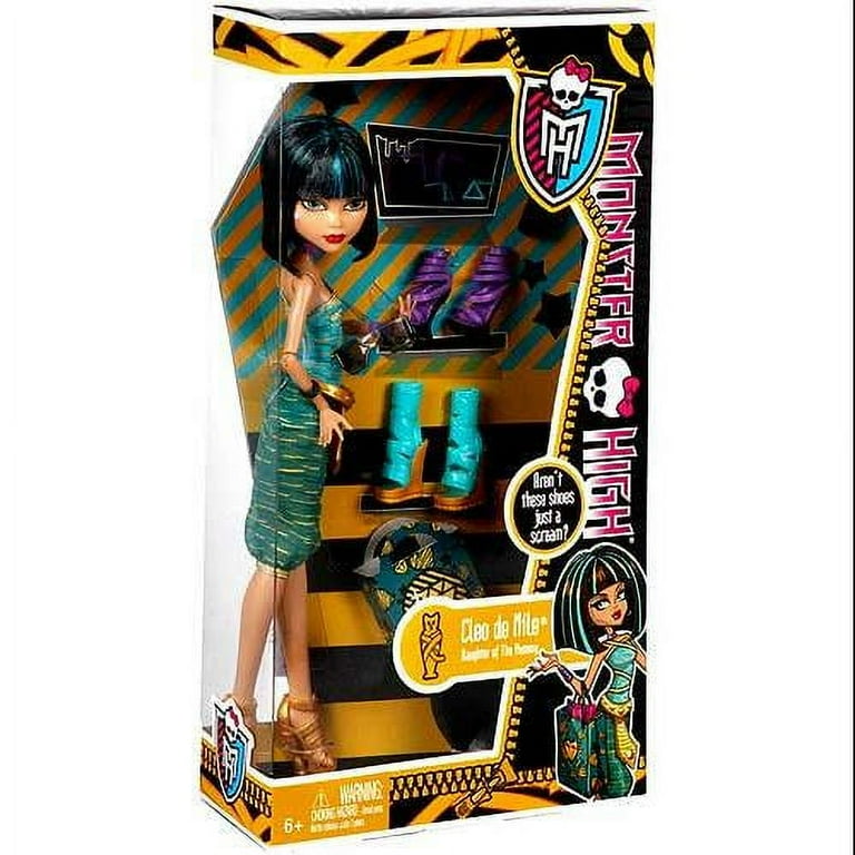 Monster High Shoe Collection Cleo de Nile 10.5 Doll