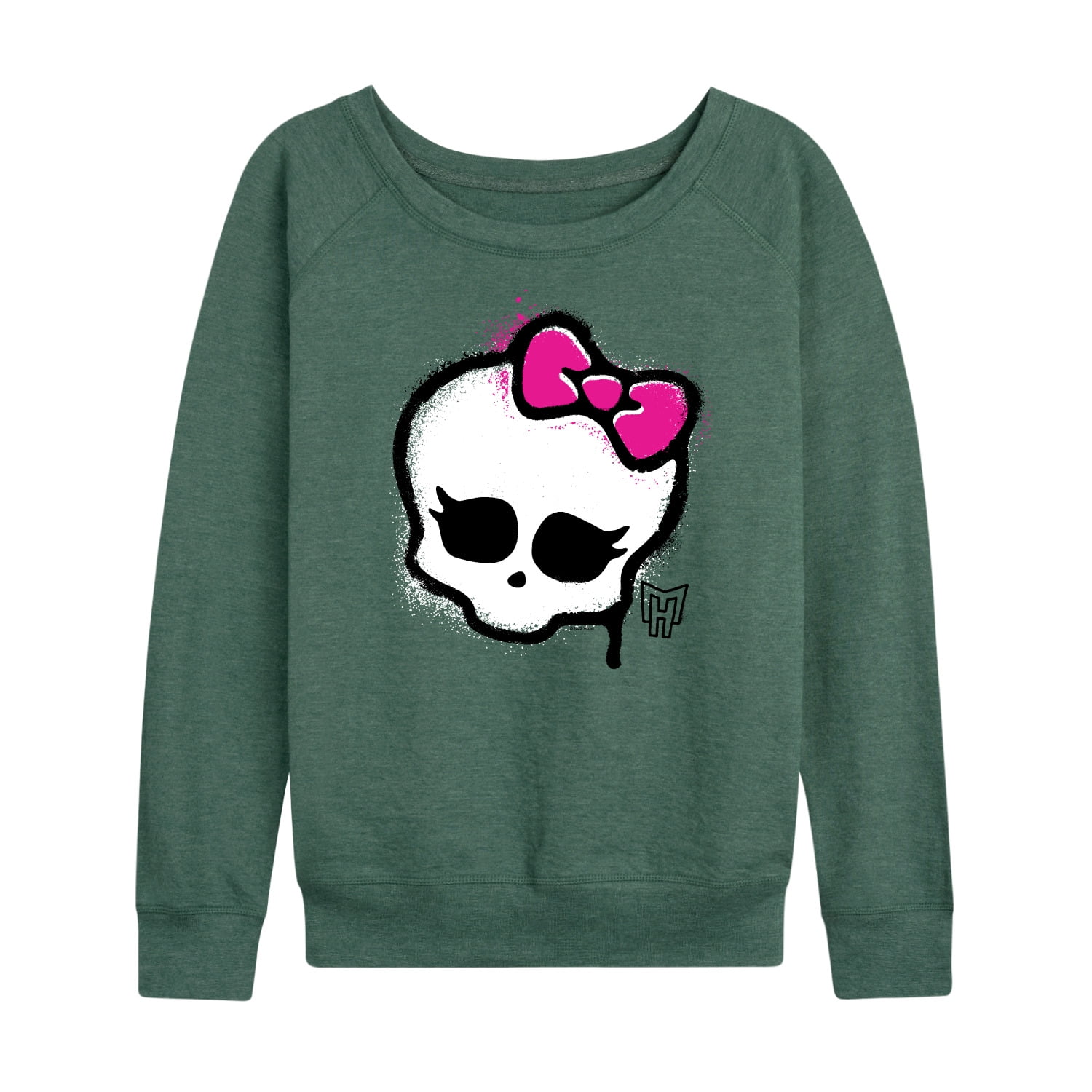 Monster High - Skull Graffiti Logo - Women's Lightweight French Terry Long Sleeve Shirt