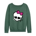 thumbnail image 1 of Monster High - Skull Graffiti Logo - Women's Lightweight French Terry Long Sleeve Shirt, 1 of 5
