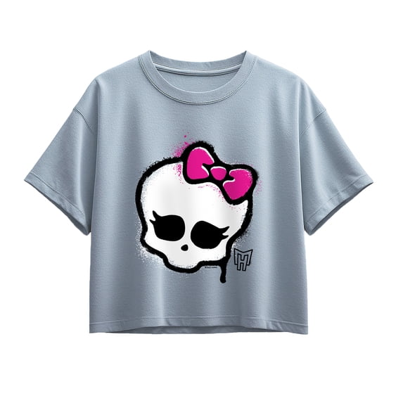 Monster High - Skull Graffiti Logo - Youth Girls Boxy T-Shirt
