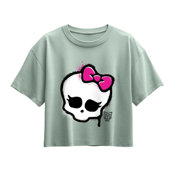 Monster High - Skull Graffiti Logo - Youth Girls Boxy T-Shirt