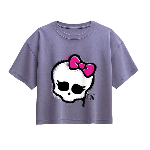 Monster High - Skull Graffiti Logo - Youth Girls Boxy T-Shirt