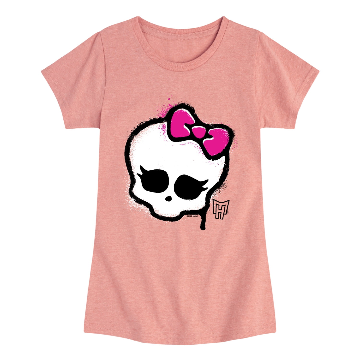 Monster High - Skull Graffiti Logo - Youth Girls Fitted Short Sleeve T ...