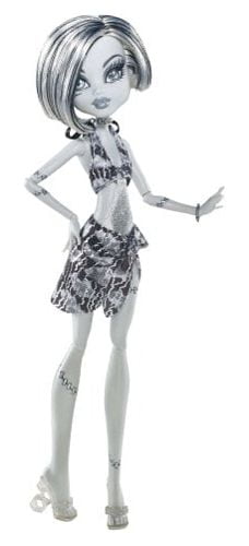 Monster High Skull Shores Black and White Frankie Stein Doll 2011 Mattel X0593