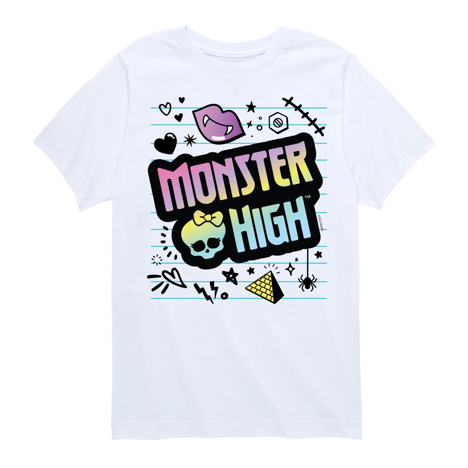 Monster High - Skulltastic - Toddler And Youth Short Sleeve Graphic T ...