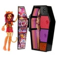 thumbnail image 1 of Monster High Skulltimate Secrets: Neon Frights Toralei Stripe Fashion Doll & Dress Up Werecat Locker, 1 of 6