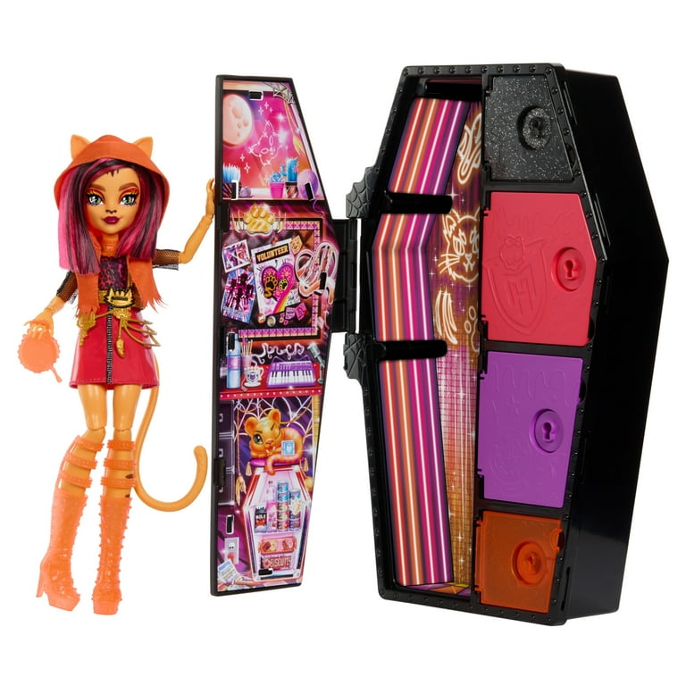 Monster High Neon Frights Toralei Stripe Doll with Surprise