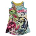 thumbnail image 1 of Monster High Sleeveless Nightgown Night Shirt Pajama Girl Size L 10/12, 1 of 1