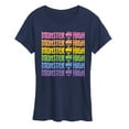 thumbnail image 1 of Monster High - Stacked Rainbow Monster High Logo - LGBT Pride - Women's Short Sleeve Graphic T-Shirt, 1 of 4