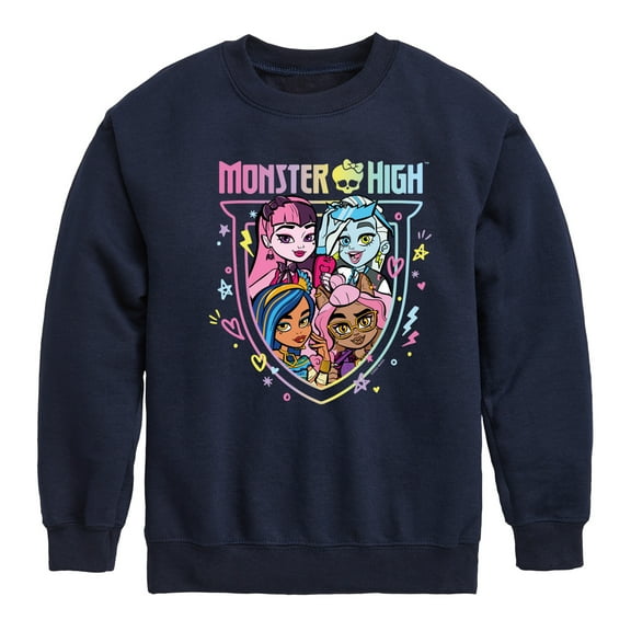 Monster High Student - Toddler And Youth Crewneck Fleece Sweatshirt