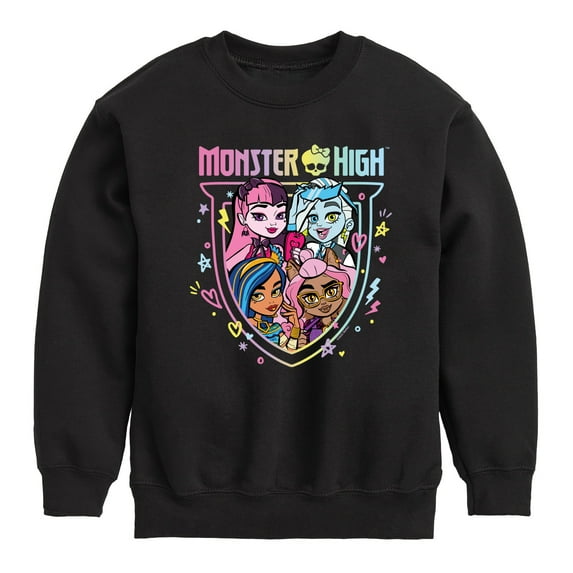 Monster High Student - Toddler And Youth Crewneck Fleece Sweatshirt