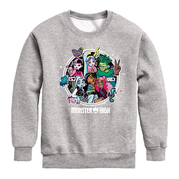 Monster High Students - Toddler And Youth Crewneck Fleece Sweatshirt