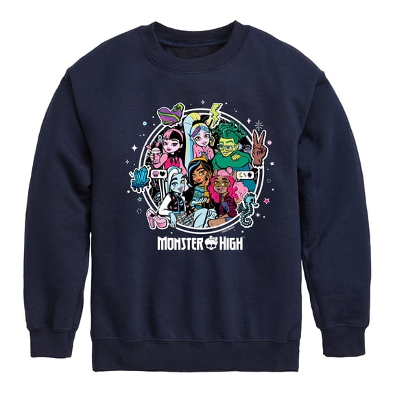 Monster High Students - Toddler And Youth Crewneck Fleece Sweatshirt