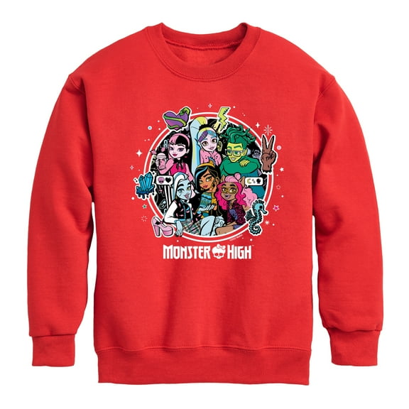 Monster High Students - Toddler And Youth Crewneck Fleece Sweatshirt
