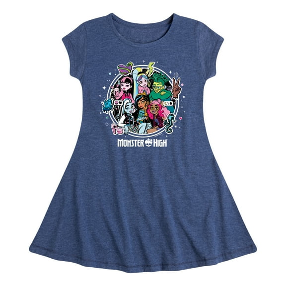 Monster High Students - Toddler And Youth Girls Fit And Flare Dress