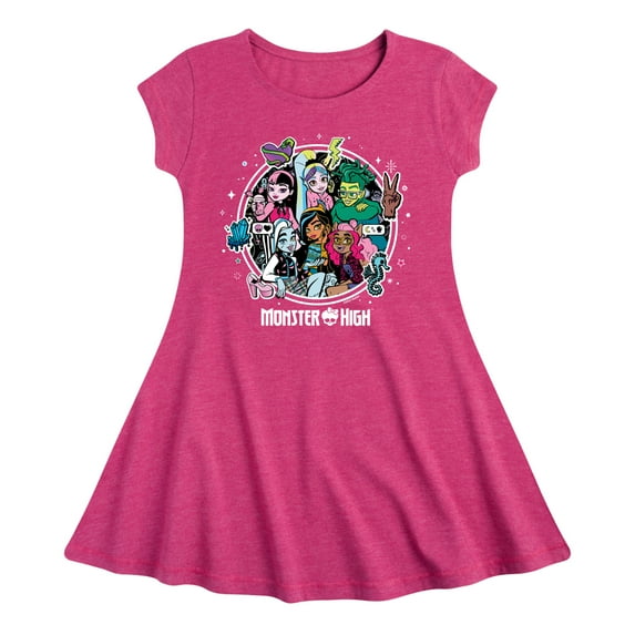 Monster High Students - Toddler And Youth Girls Fit And Flare Dress