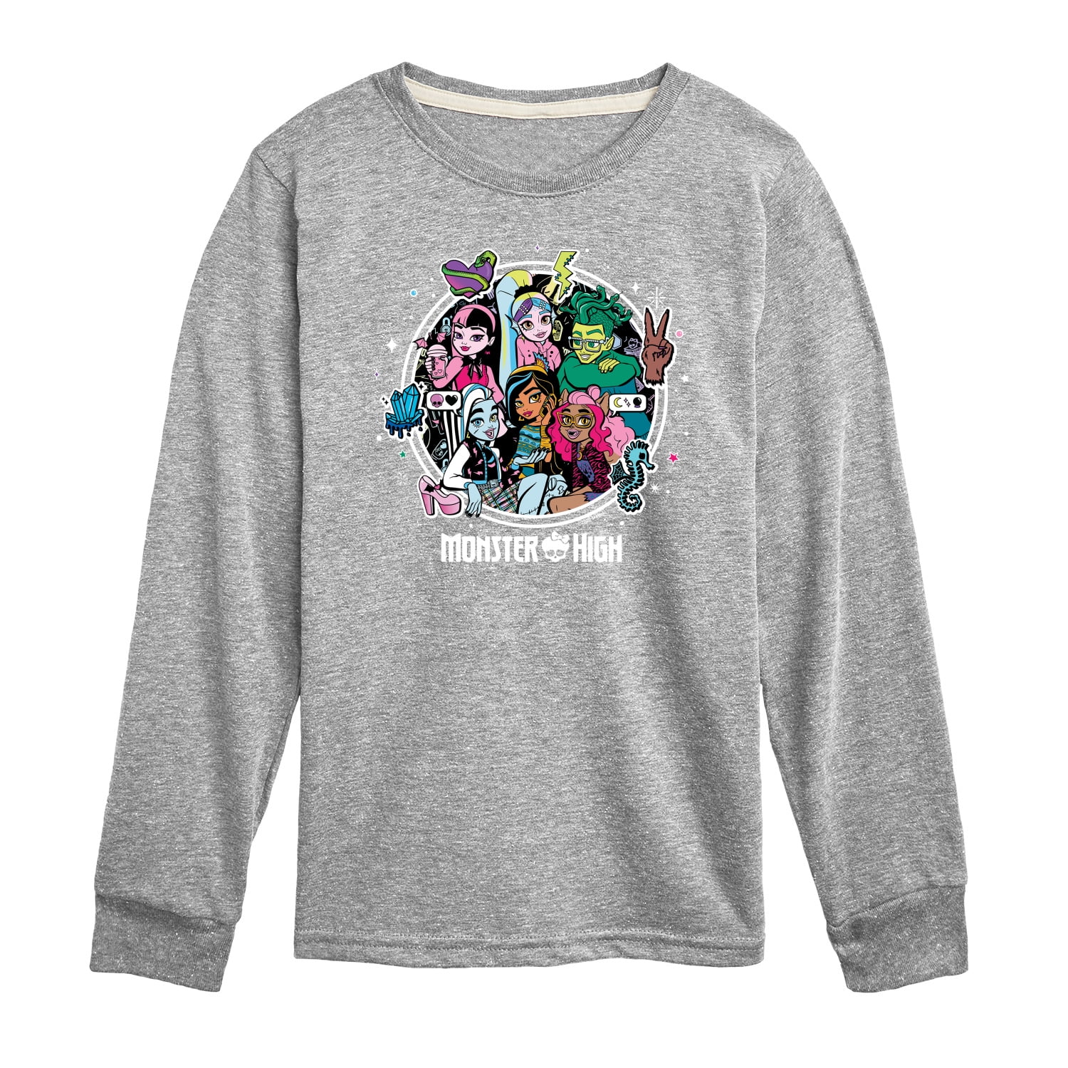 Monster High Students - Toddler And Youth Long Sleeve Graphic T-Shirt