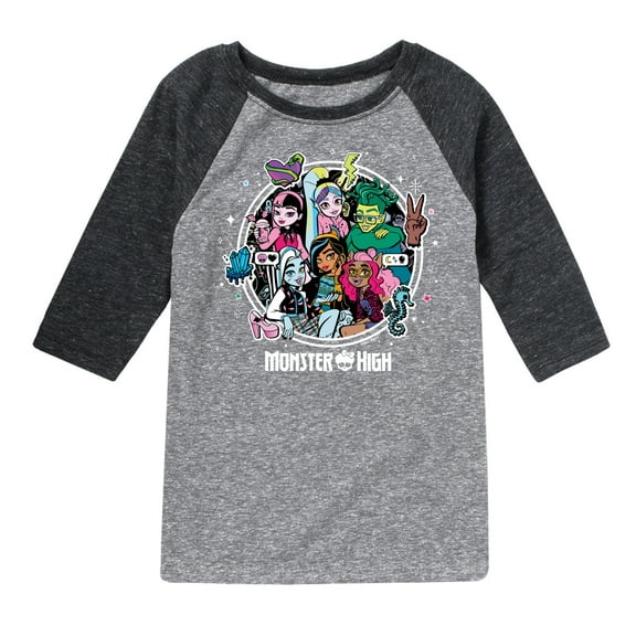 Monster High Students - Toddler And Youth Raglan Graphic T-Shirt