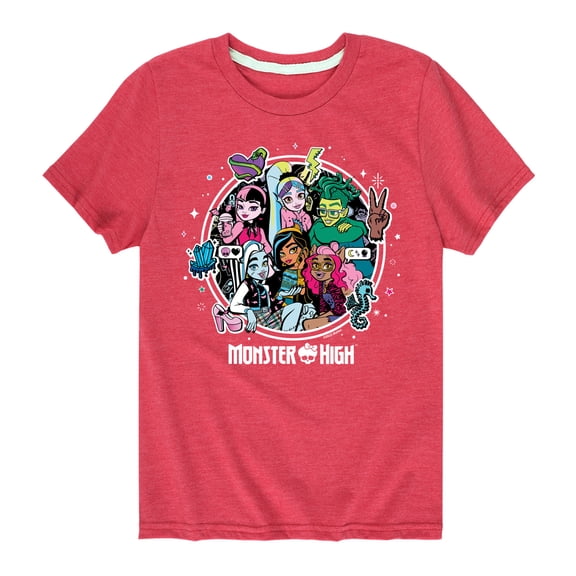 Monster High Students - Toddler And Youth Short Sleeve Graphic T-Shirt