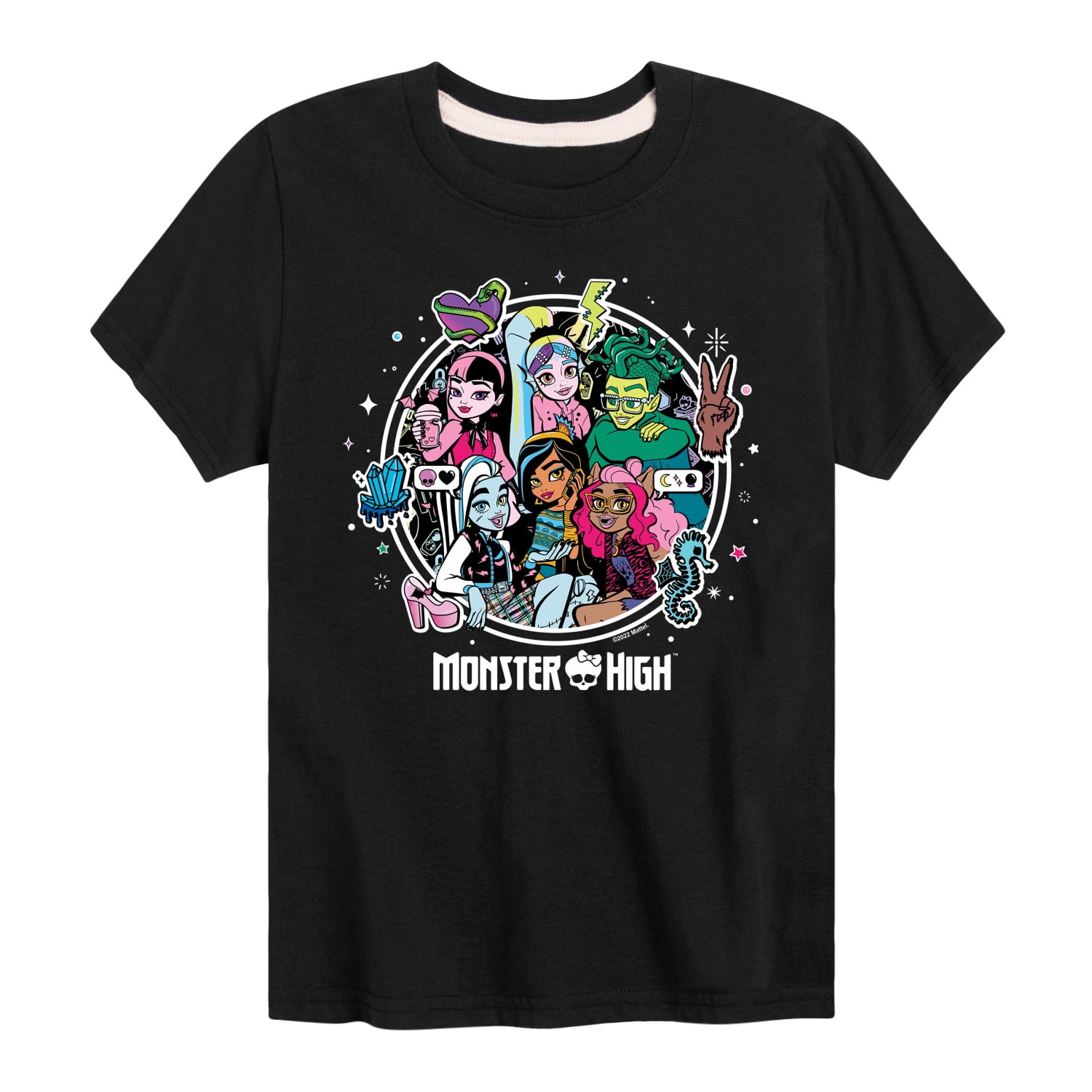 Monster High Students - Toddler And Youth Short Sleeve Graphic T-Shirt ...