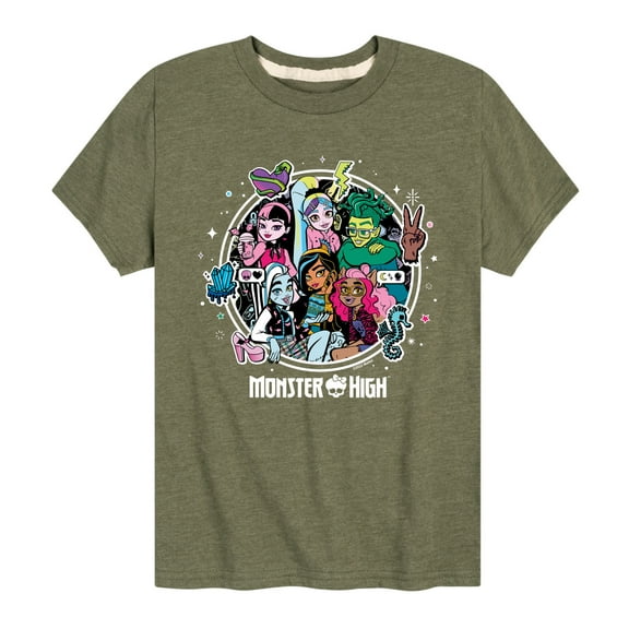 Monster High Students - Toddler And Youth Short Sleeve Graphic T-Shirt