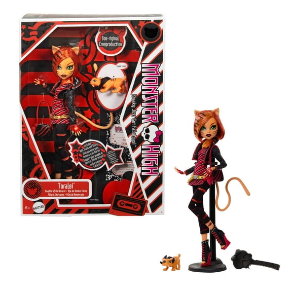 Monster High Boo-riginal Creeproduction Toralei Doll with Diary, Doll Stand and Pet
