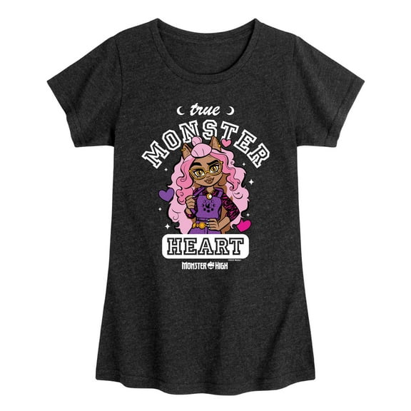 Monster High - True Monster At Heart - Toddler & Youth Girls Short Sleeve T-Shirt