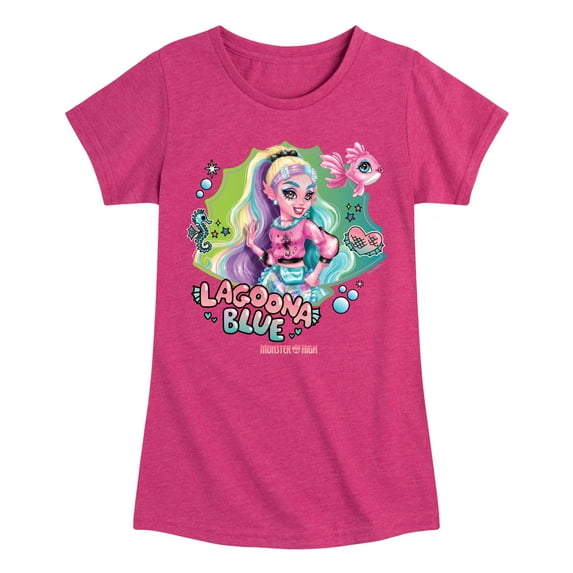 Monster High - Under The Water Lagoona Blue - Toddler & Youth Girls Short Sleeve T-Shirt