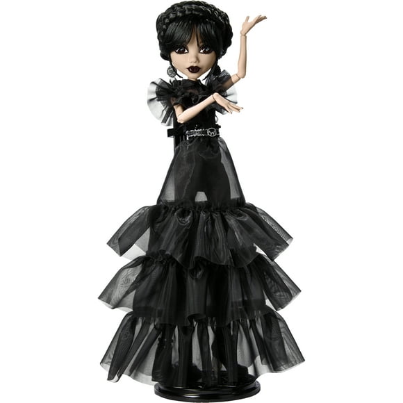 Monster High Wednesday Collectible Doll, RaveN Wednesday in Black Gown Inspired by Dance Scene