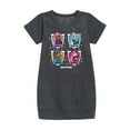 thumbnail image 1 of Monster High - Yearbook Photos - Toddler & Youth Girls Fleece Dress, 1 of 4