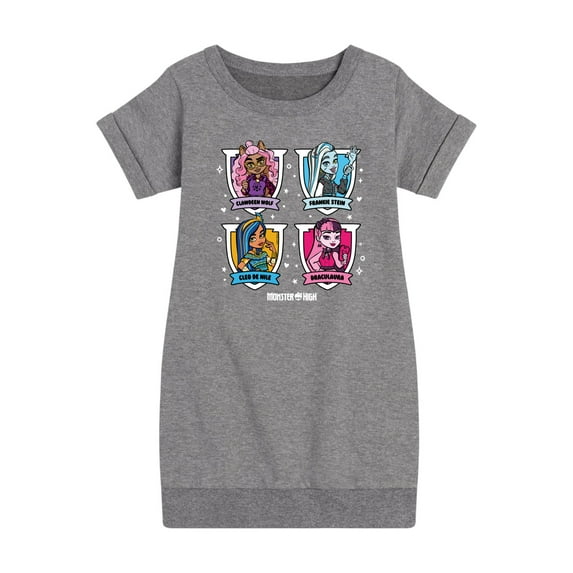 Monster High - Yearbook Photos - Toddler & Youth Girls Fleece Dress