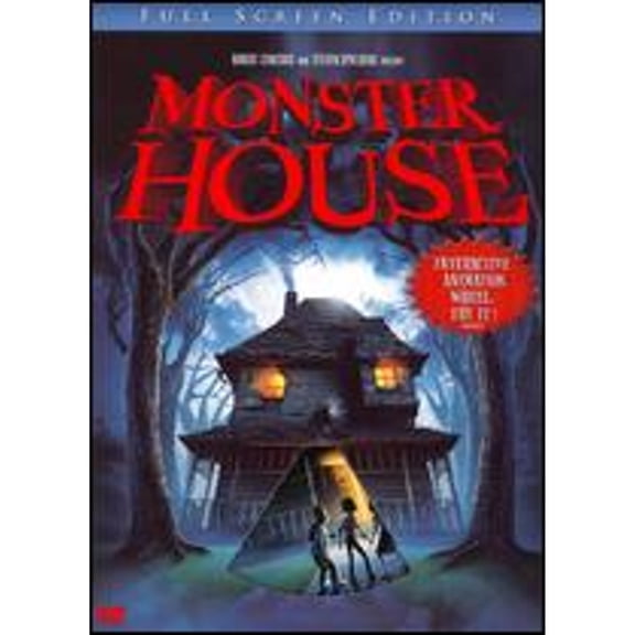Pre-Owned Monster House, by Gil Kenan, Starring Steve Buscemi, Nick Cannon, Maggie Gyllenhaal, DVD, Children's Fantasy, English