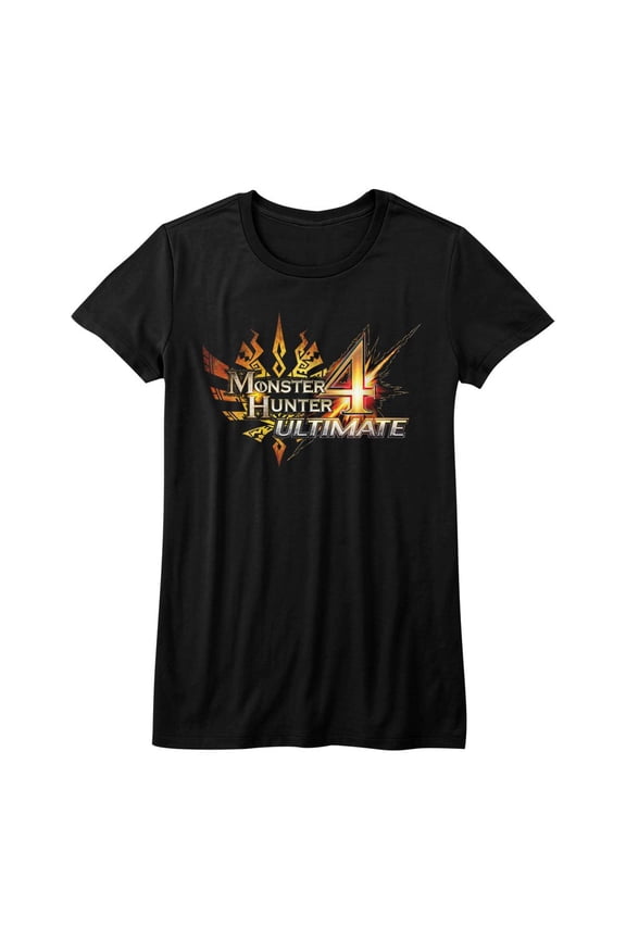 Monster Hunter 4 Ultimate Black Junior Women's T-Shirt
