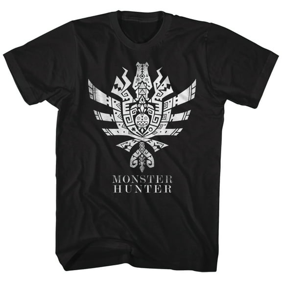 Monster Hunter 4 Ultimate Symbol Black Adult T-Shirt