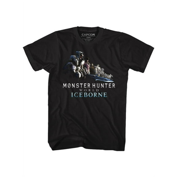 Monster Hunter Gaming Ice Gang Image Adult Short Sleeve T-Shirt Graphic Tee