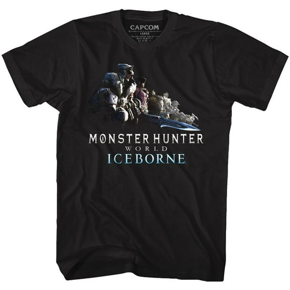 Monster Hunter Ice Gang Black Adult T-Shirt 4Xlt